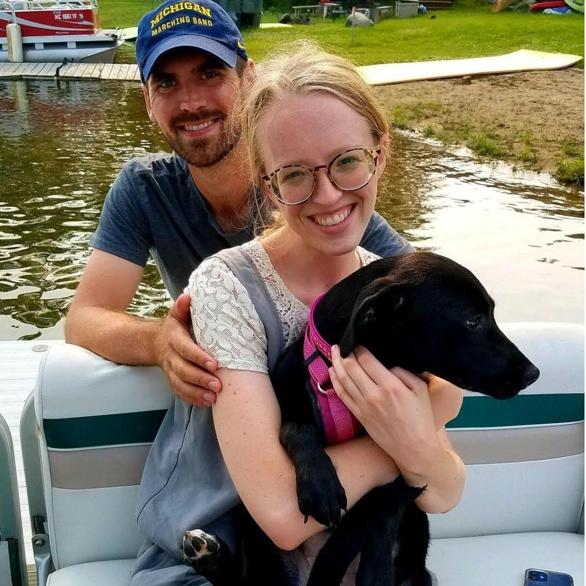 Our first picture together with Ruby