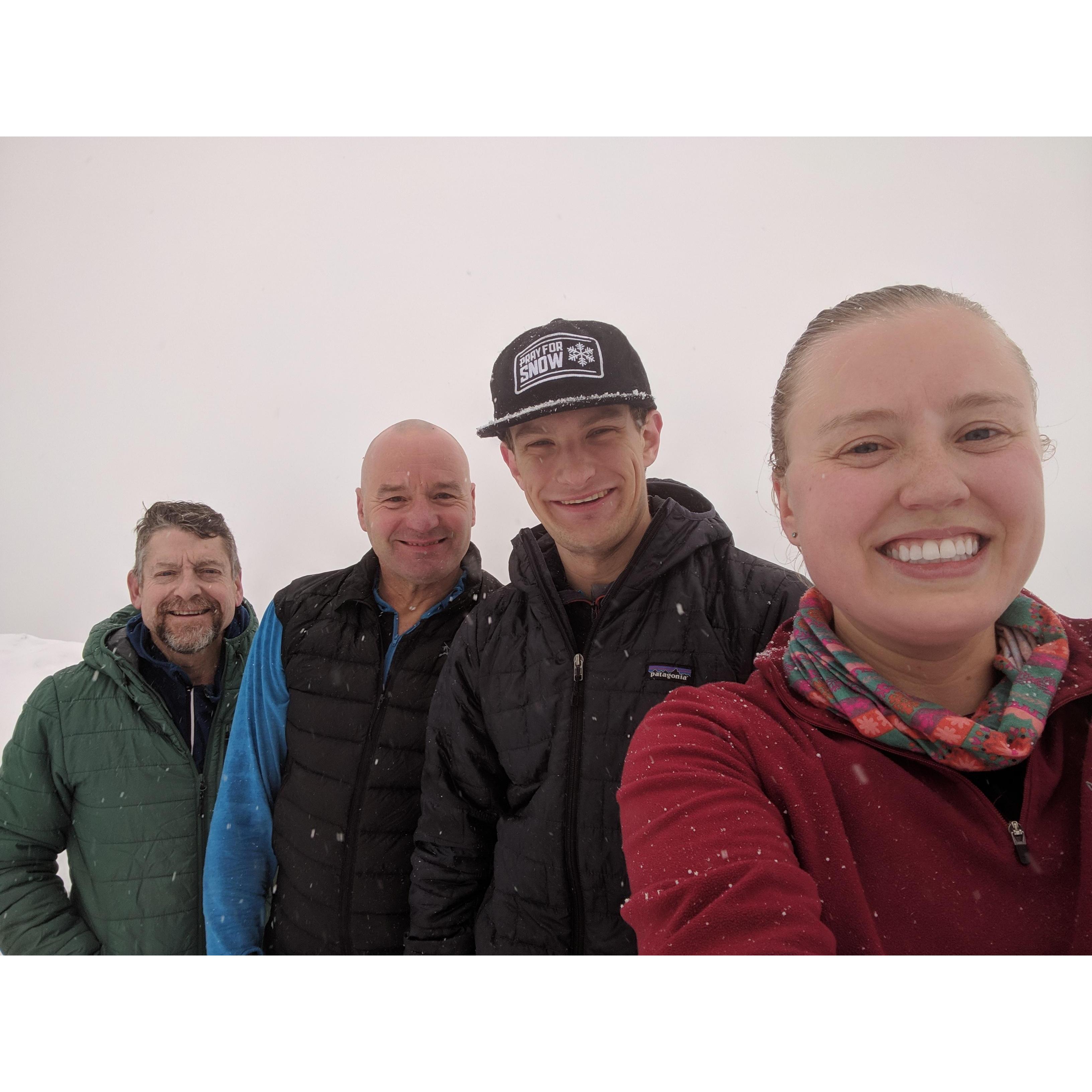 Mountain summit selfie