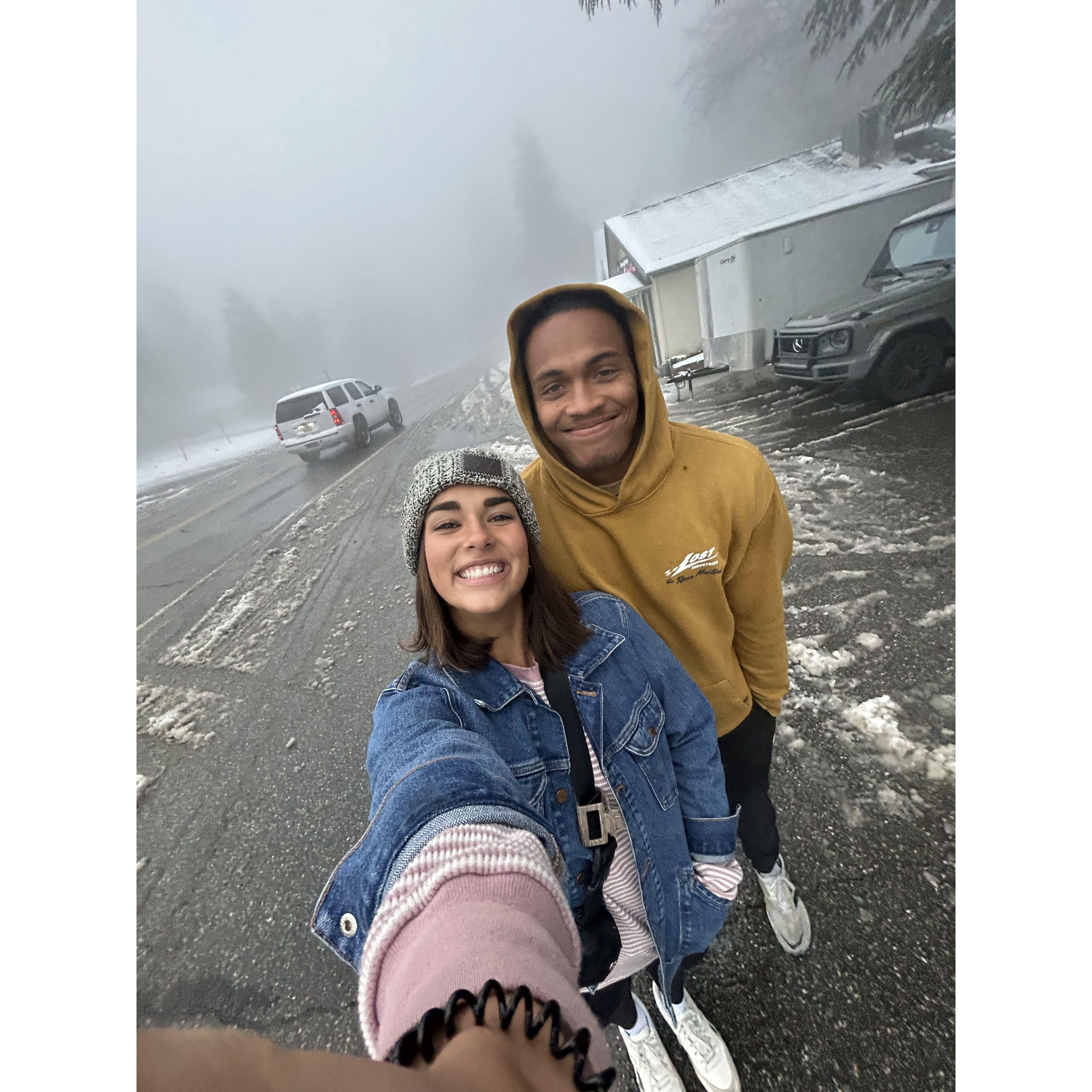 This one is from a trip up to the mountains for a youth leader retreat! We drove together but yet again- JUST FRIENDS!
