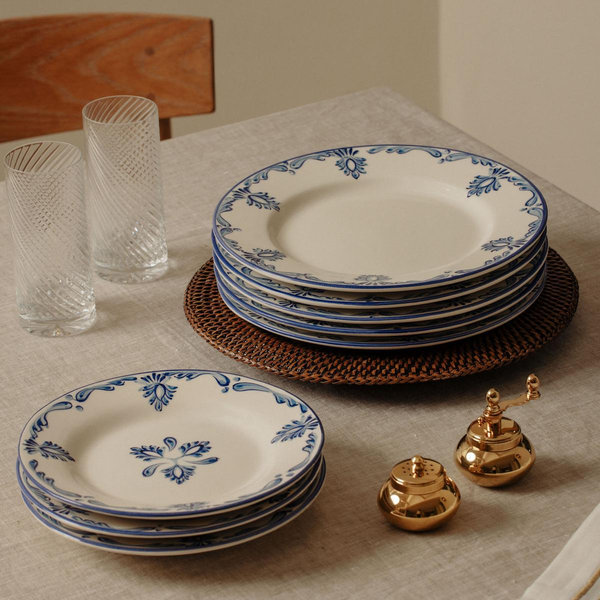 Eleanor Dinner Plate, Blue (Set of 6)
