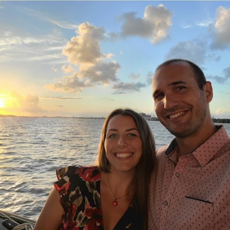 At the Mississippi River in New Orleans