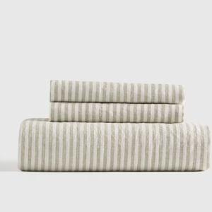 European Linen Fitted Sheet Set - Queen