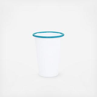 Vintage Enamelware Tall Tumbler, Set of 4