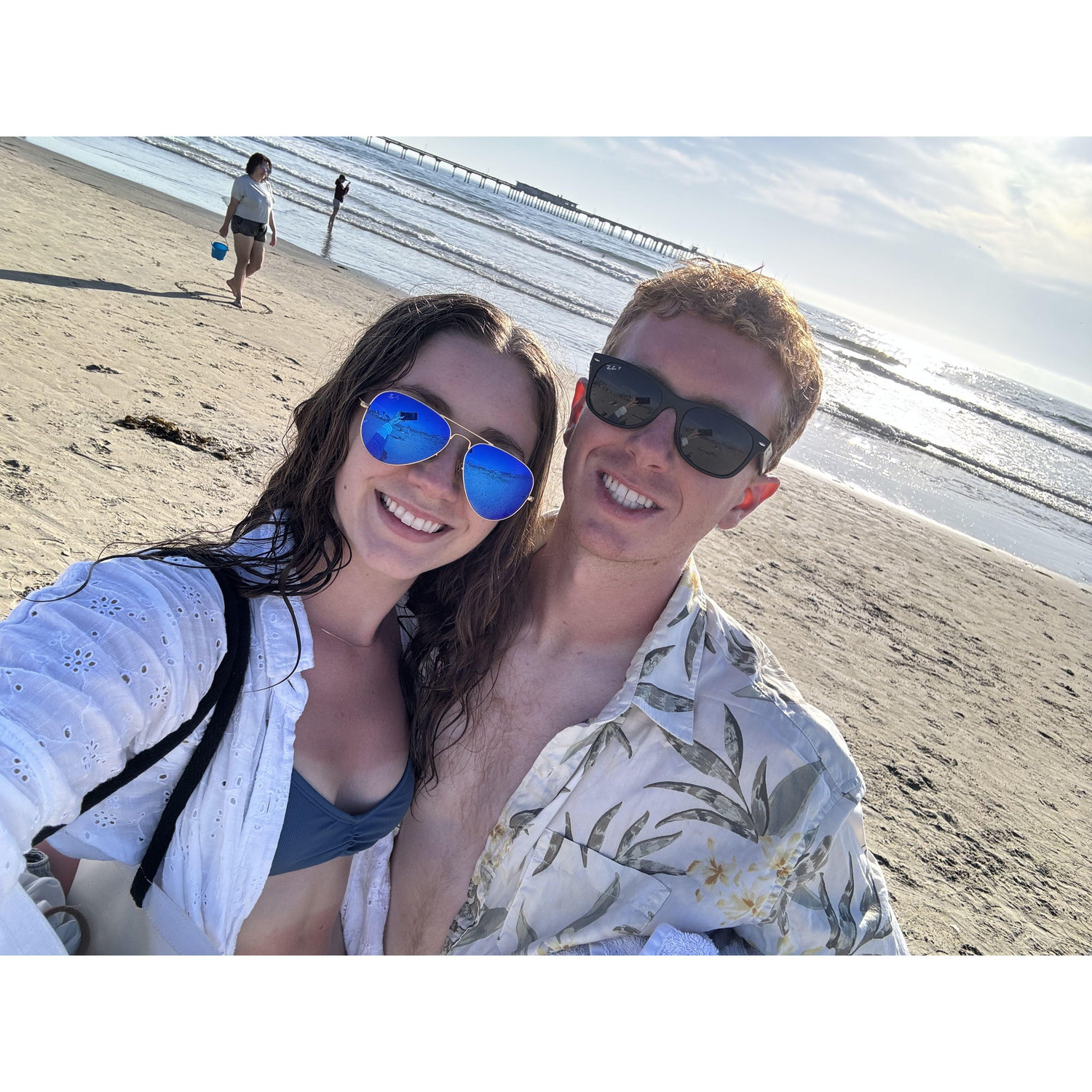 Our first time at the beach together!