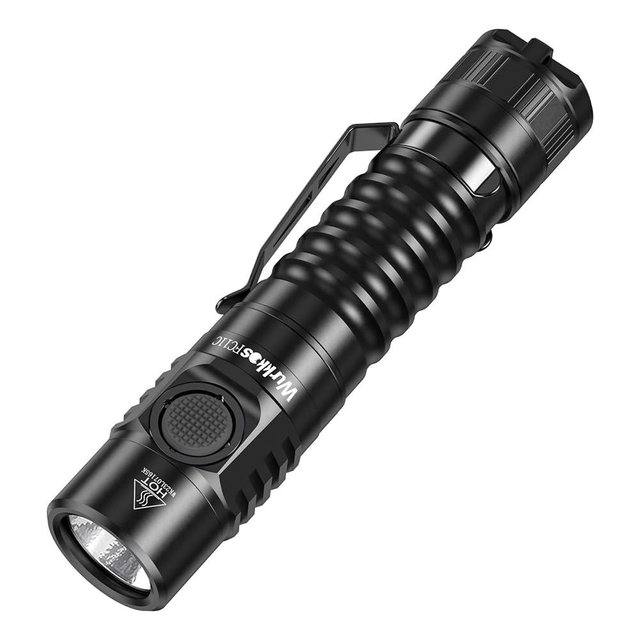 Wurkkos FC11C Led Flashlight Rechargeable High Lumen 1200, 90 High CRI Small Flashlight, Super Bright EDC Flashlight IP68 Waterproof, 155Meters, Magnetic Flash Light for Home (5000K)