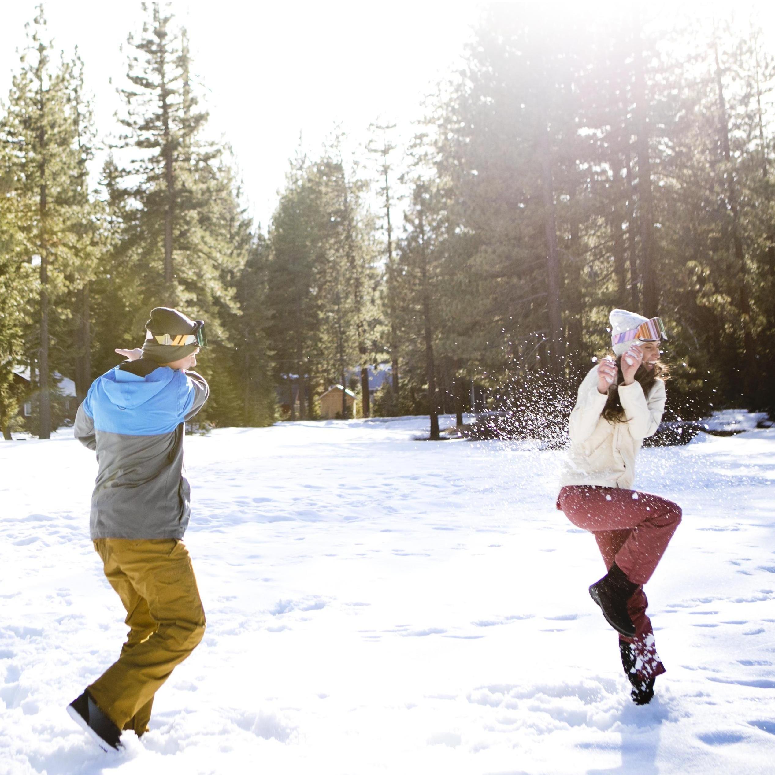 Some of our favorites from our engagement photo session at Skylandia Beach in North Lake Tahoe in March 2021!
