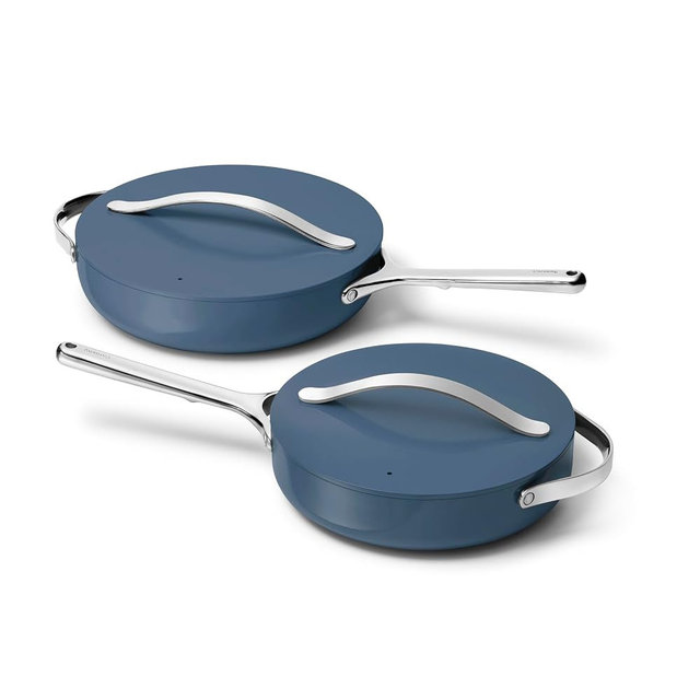 Caraway 10in (3qt) Saute Pan + 12in (4.5qt) Saute Pan Duo Navy