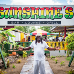 Sunshines Beach Bar on Pinney's Beach Nevis