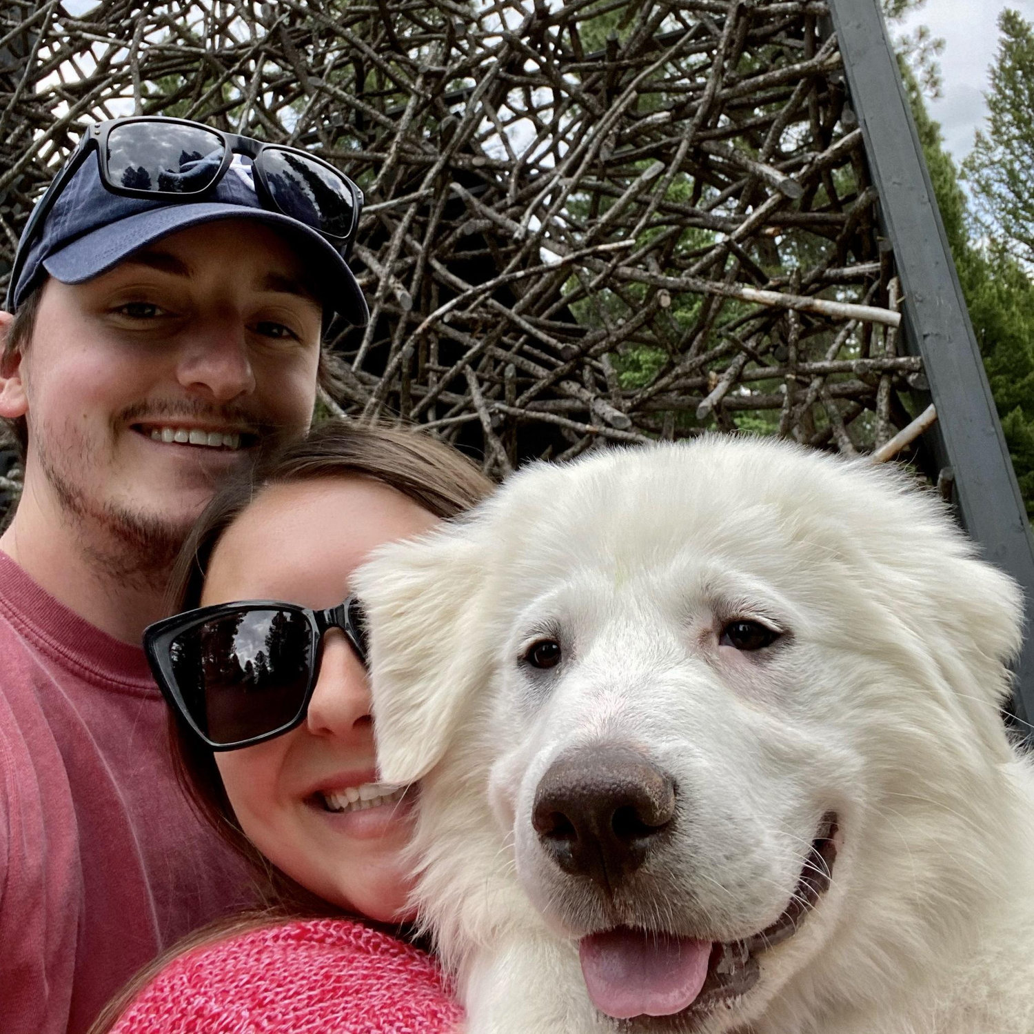 Our first family photo with Olive; 2020.