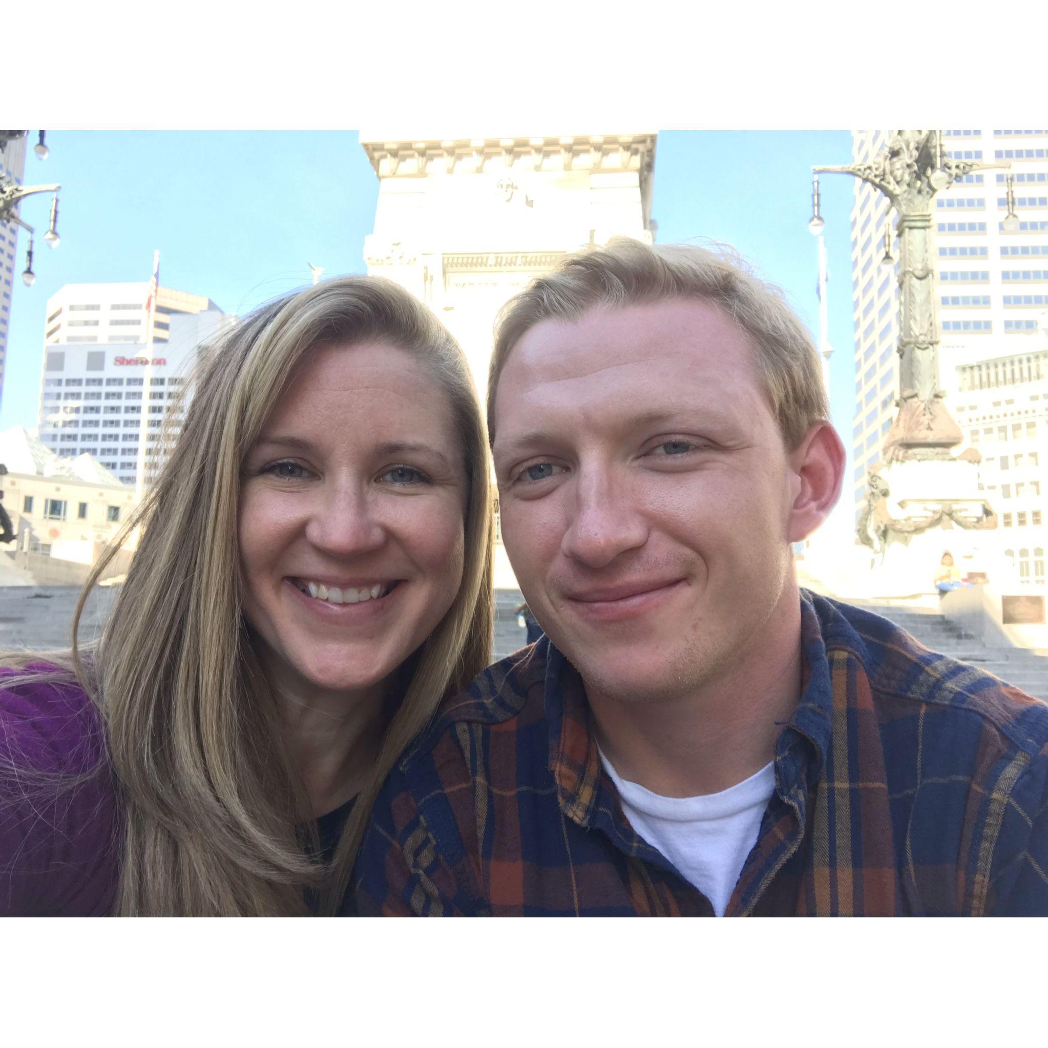 Downtown Indianapolis.