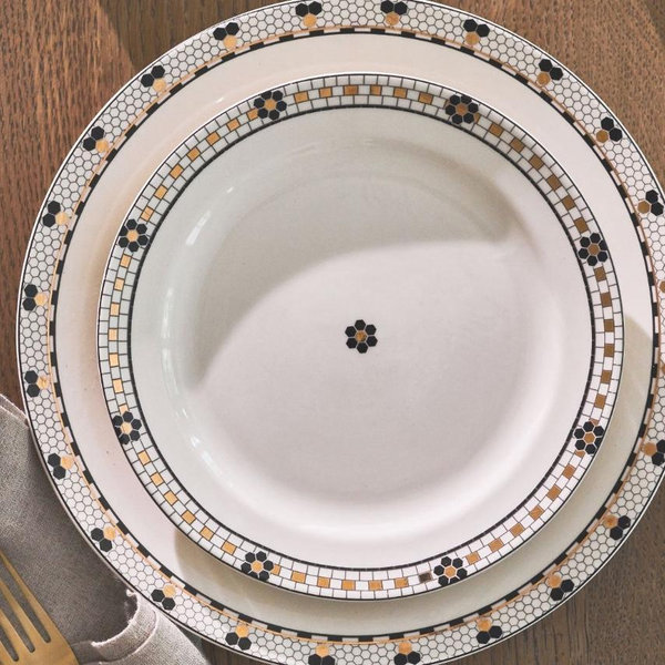 Bistro Tile Dinner Plates, Set of 4