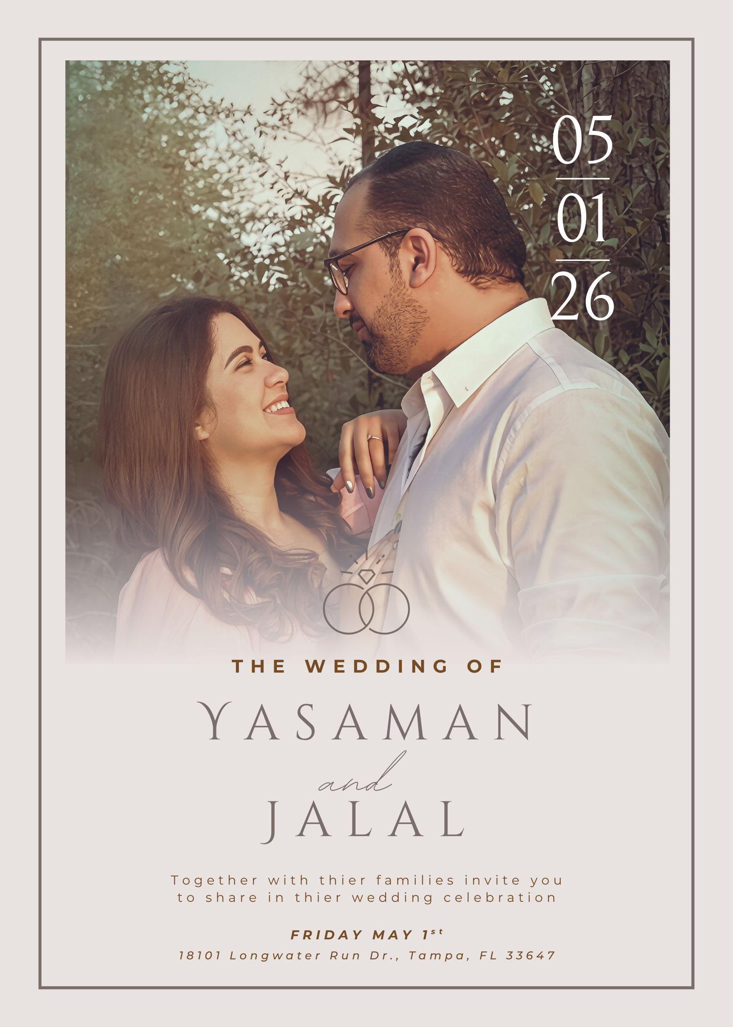 The Wedding Website of Jalal Ghadermazi and Yasaman Pakdaman