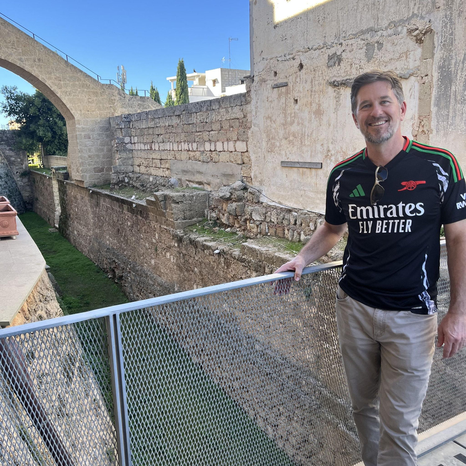 Tom likes moats and this is the one around the Castello.