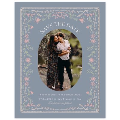 Perwinkle Gray, Grey Wedding Digital Save the Date - Maglorie Photo