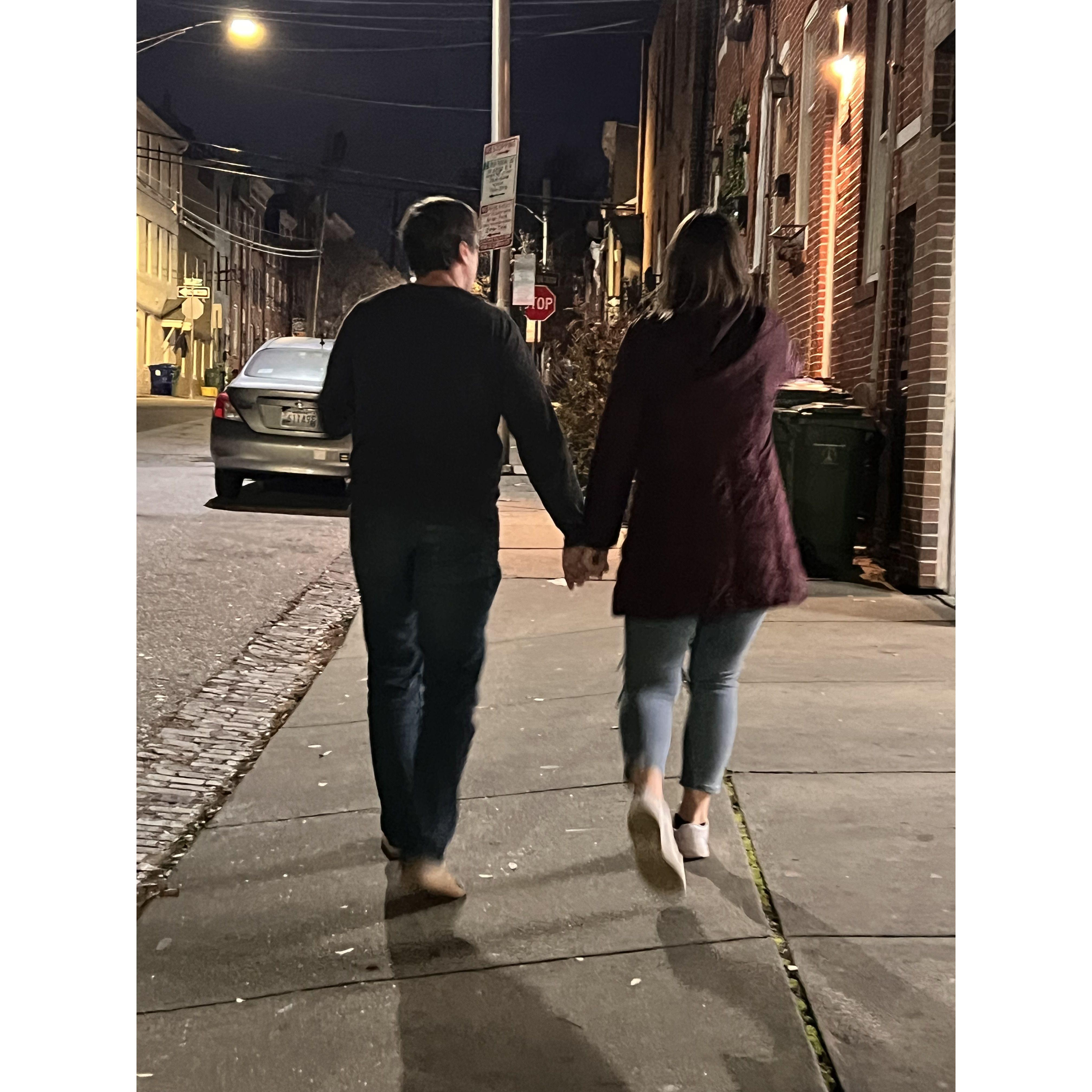 Semira snapped this photo the first night we met.