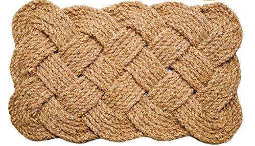 Iron Gate Coir Rope 18"x30" Interwoven Design Doormat 100% Natural Fibers- 2 Pack