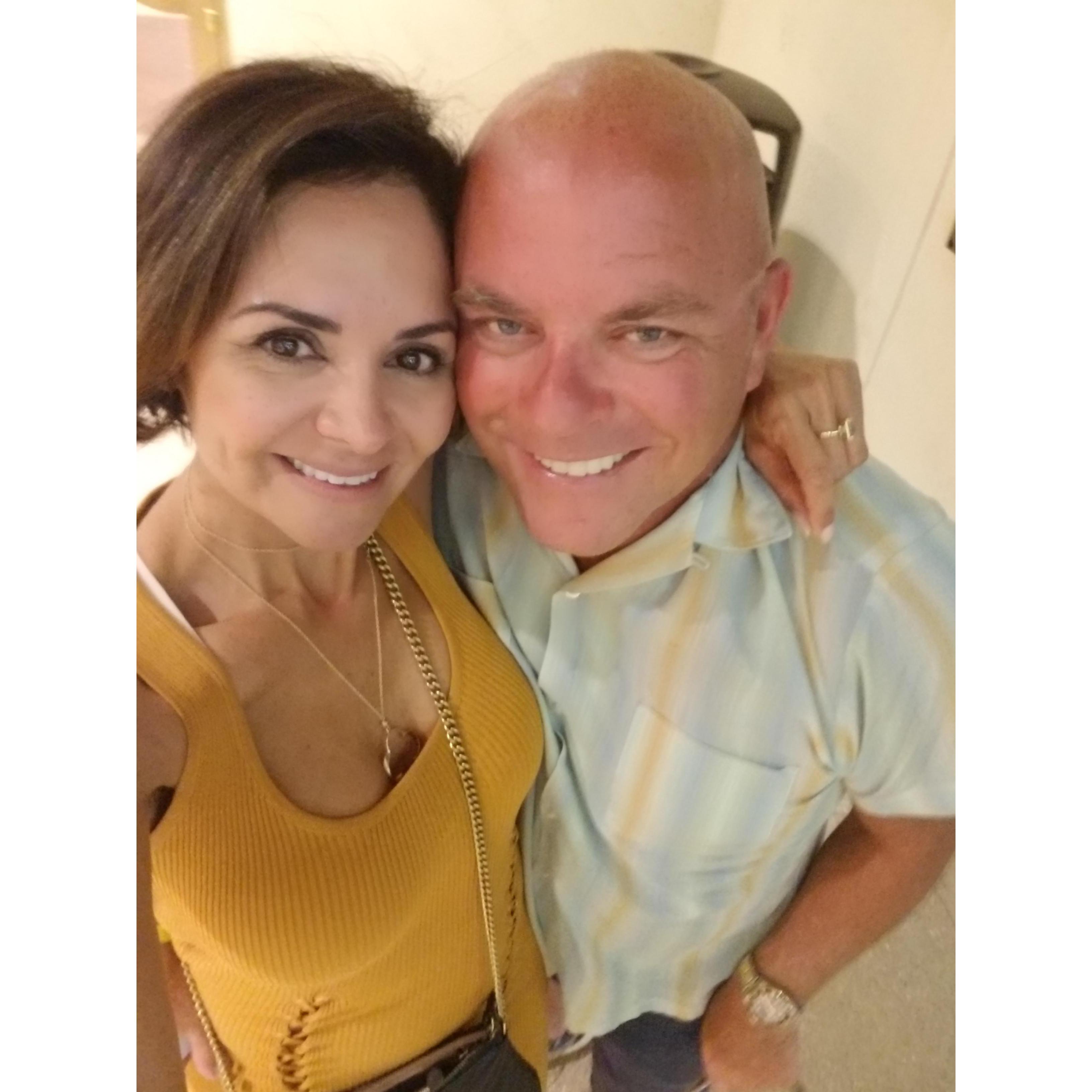 In Palm Springs and on our way to meet Matt and Yvonne for dinner.