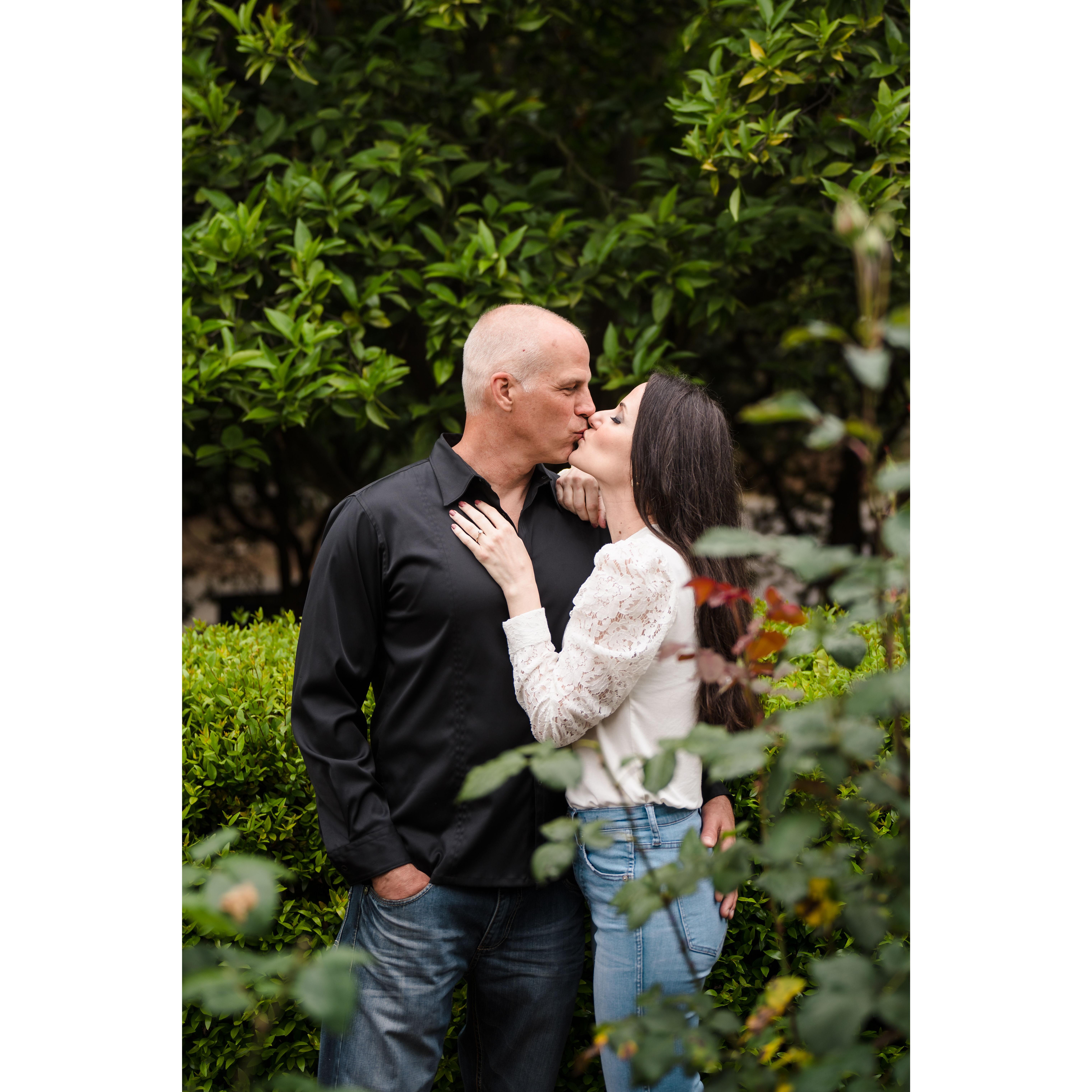 June 2023 engagement photo shoot at LA Arboretum & Botanical Garden