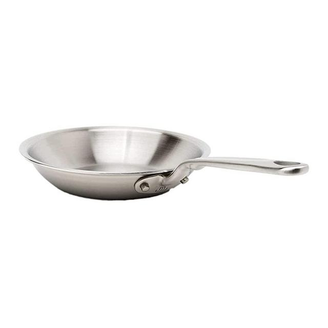 Made In 8-Inch Stainless Steel Frying Pan - 5-Layer Stainless Steel Clad Construction with American Metals - Professional Quality with Stay Cool Stainless Steel Handle