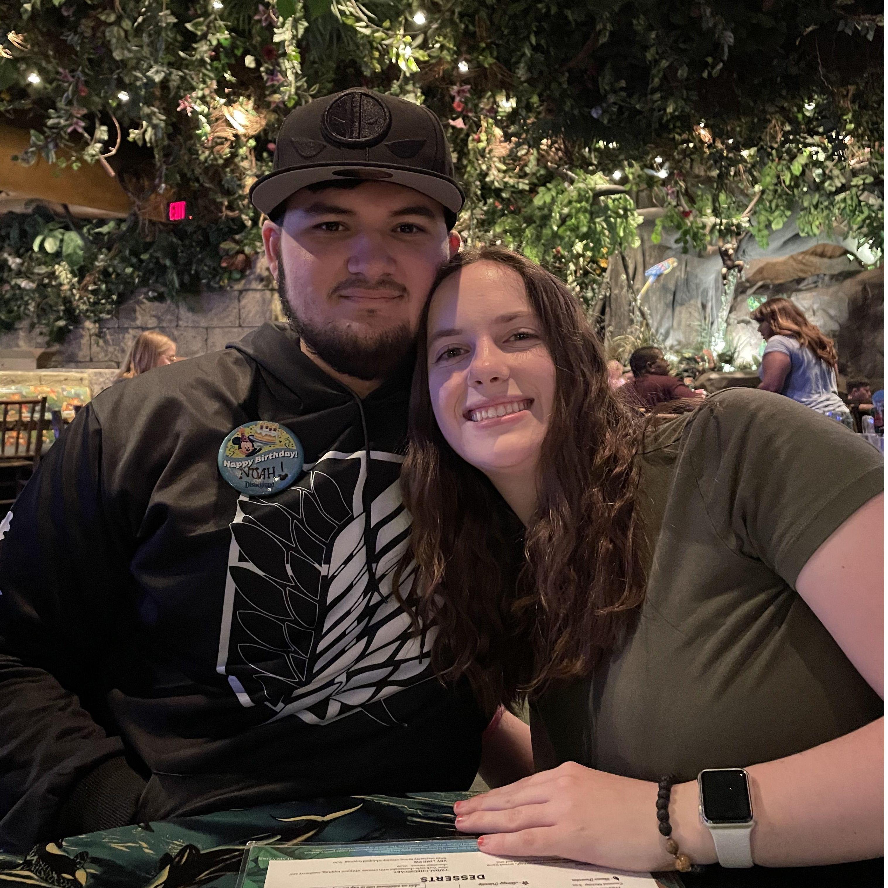 Noah's birthday at Rainforest Cafe