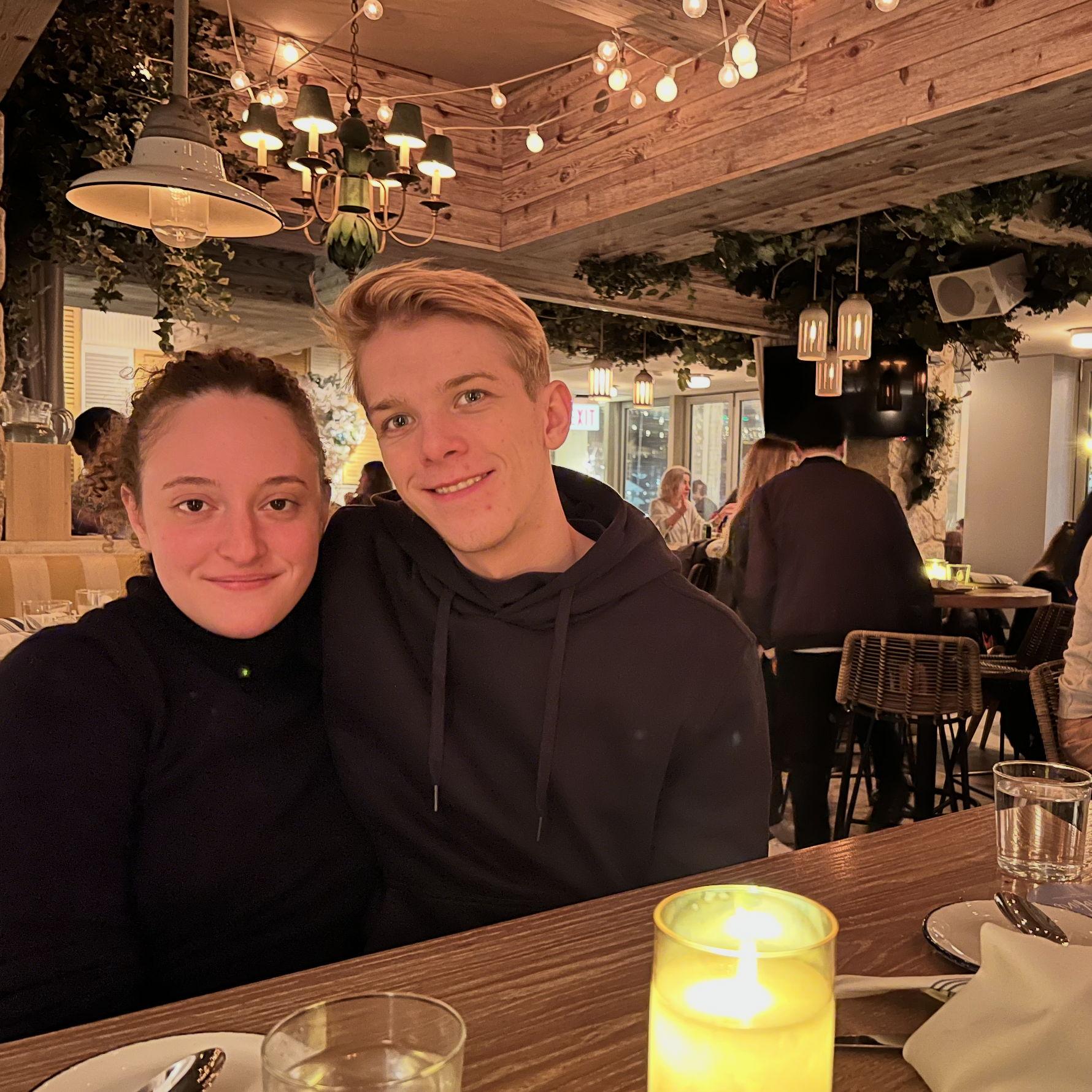 Us at Pizzeria Portofino