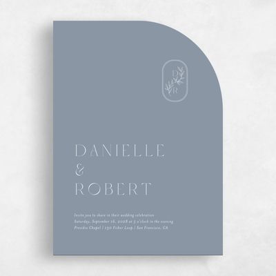 Blue Wedding Invitation - Copan Classic
