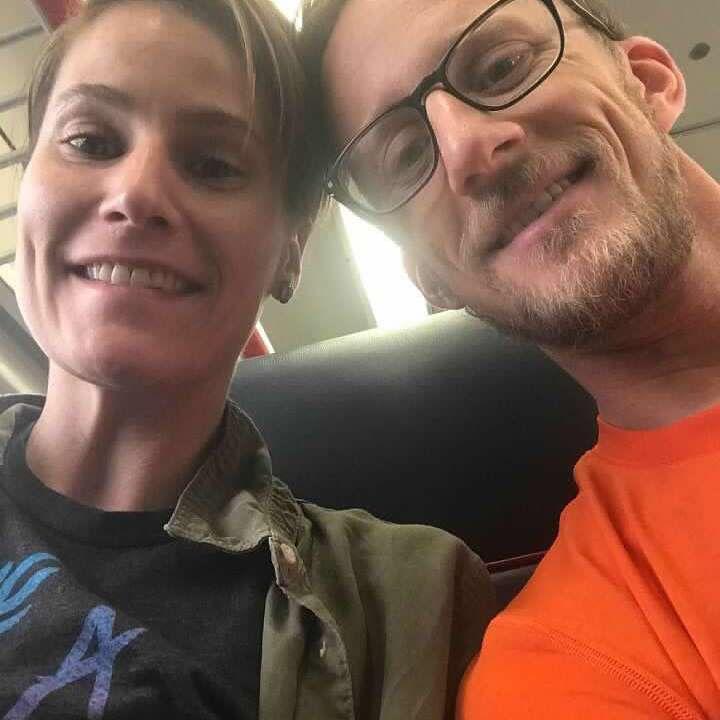 On a plane to Canada