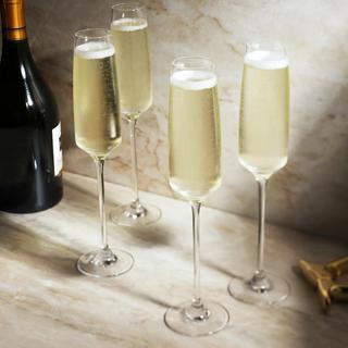 Reserve Julien Crystal Champagne Flute Glass, Set of 4