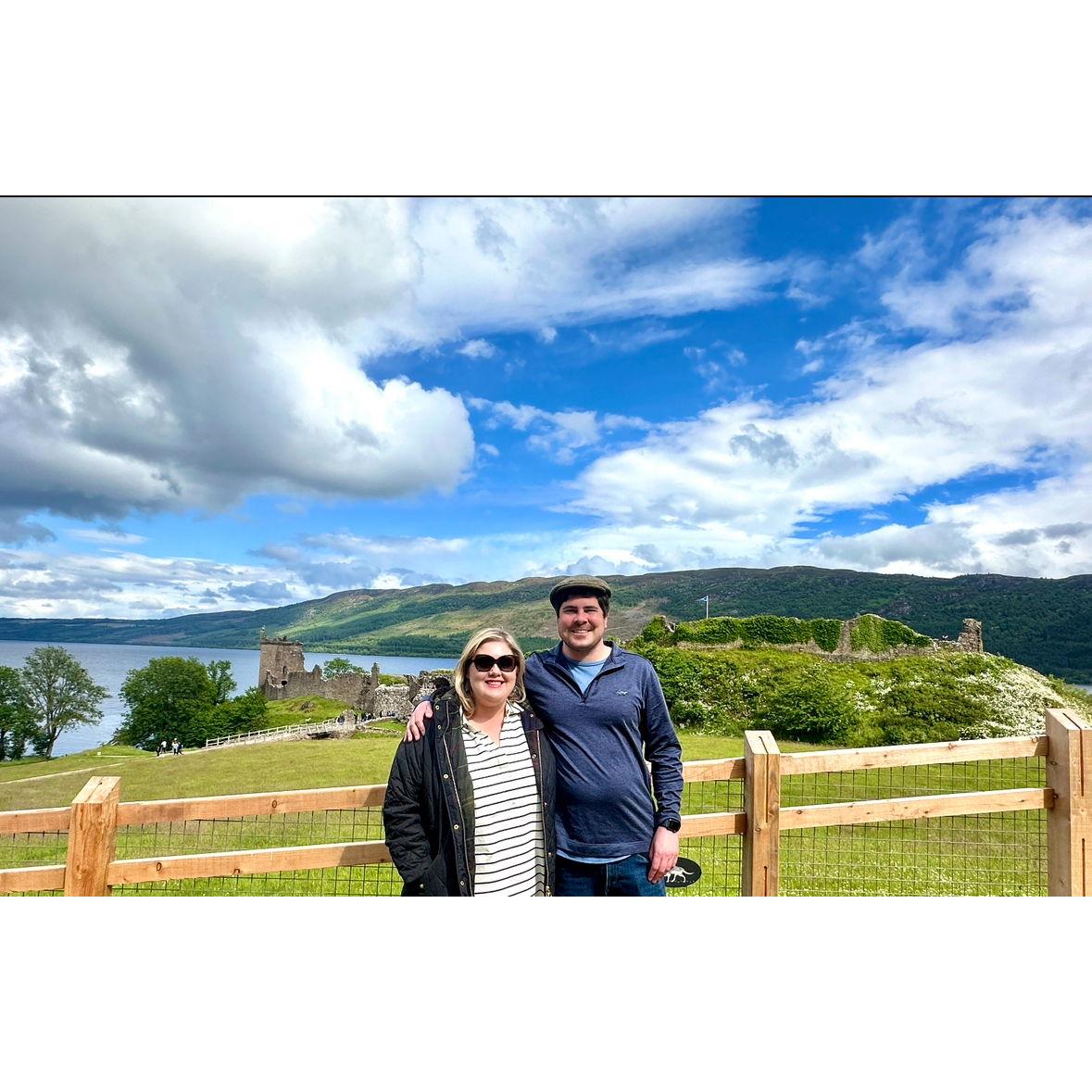 Visiting Urquhart Castle near Inverness, Scotland