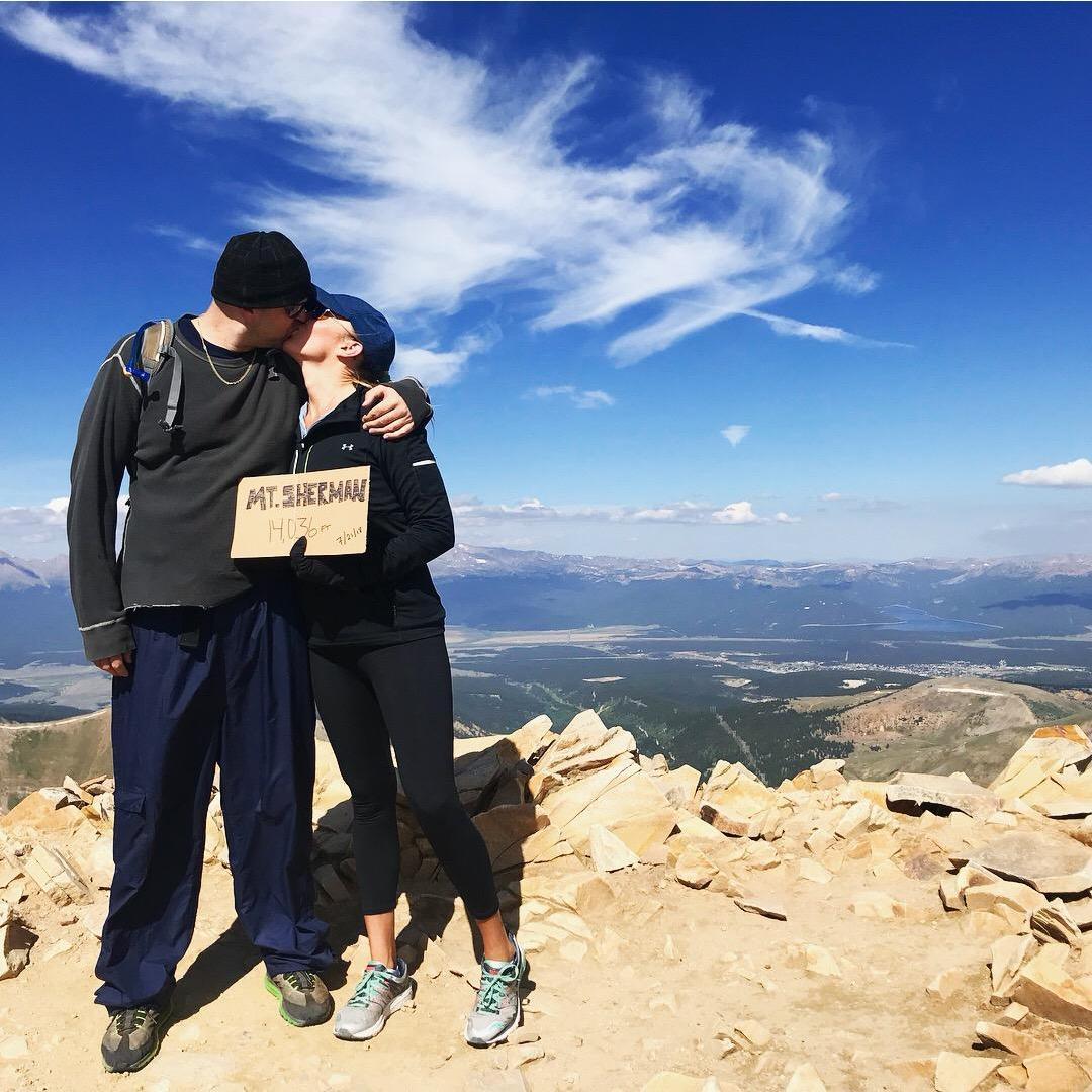Jason and I made it to the top of Mt. Sherman