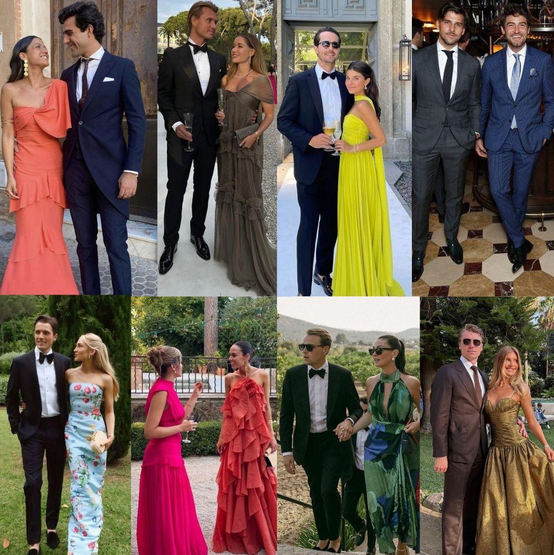 Wedding Day Attire - Black-Tie Optional.

Think Formal Garden Party!