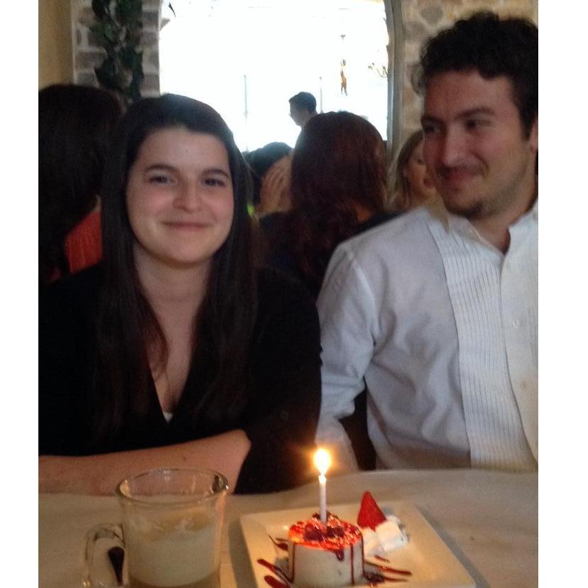 Celebrating Lindsay's birthday - April 2014