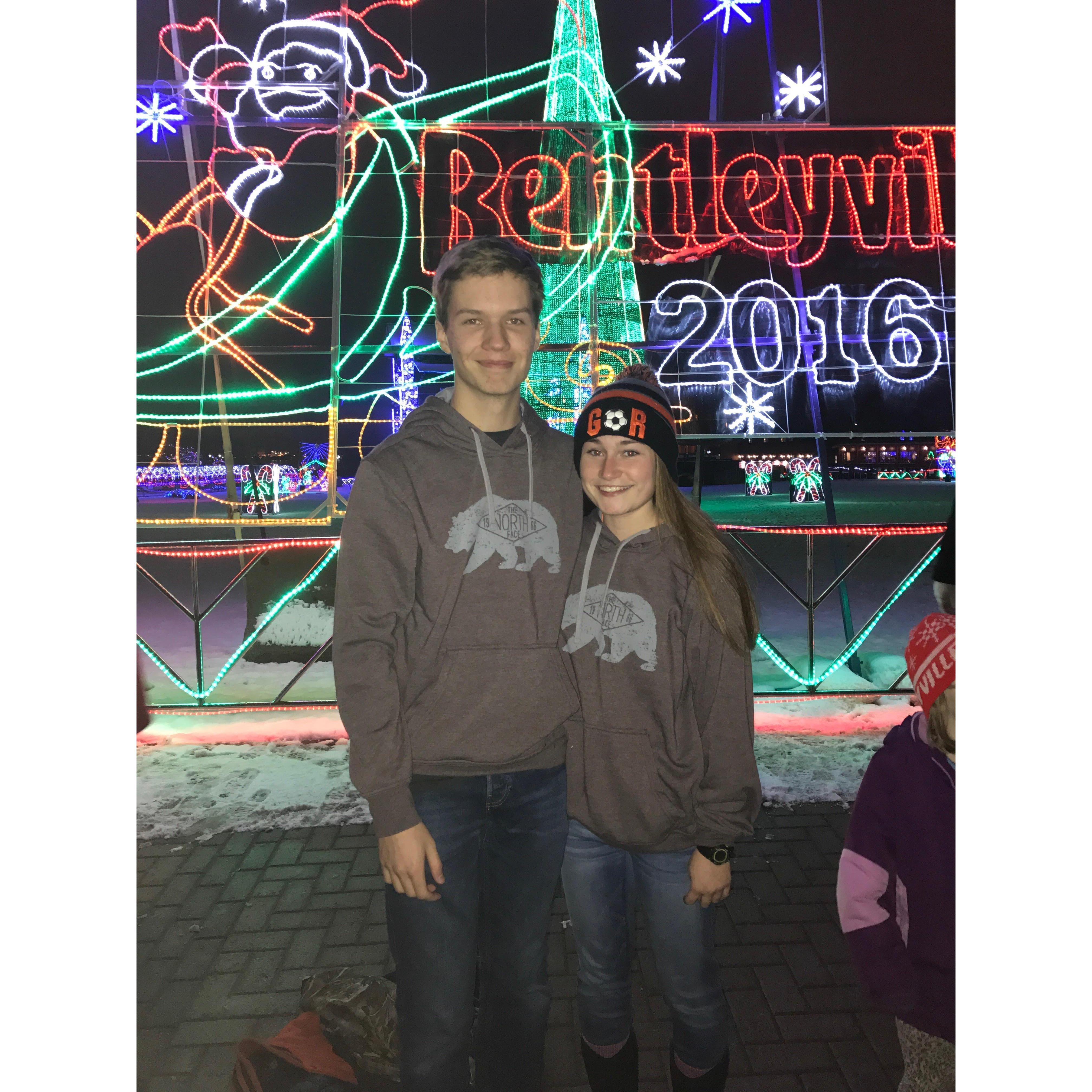 Bentleyville year 1. Matching Sweatshirts. December 2016