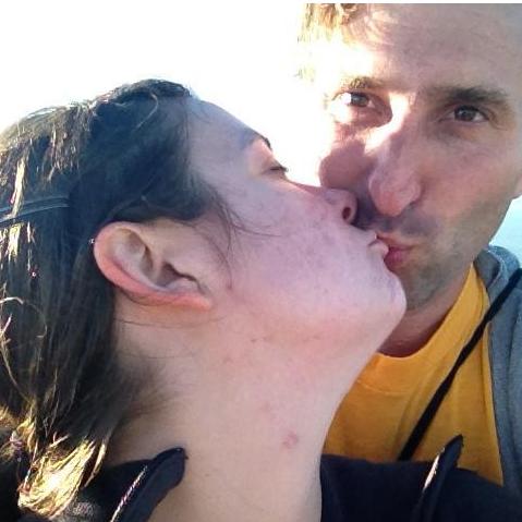 Rocky and Jamie at the top of Angel Island.