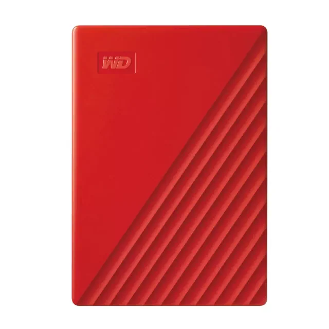 Western Digital My Passport 5TB USB 3.2 2.5" Portable External Hard Drive - Red