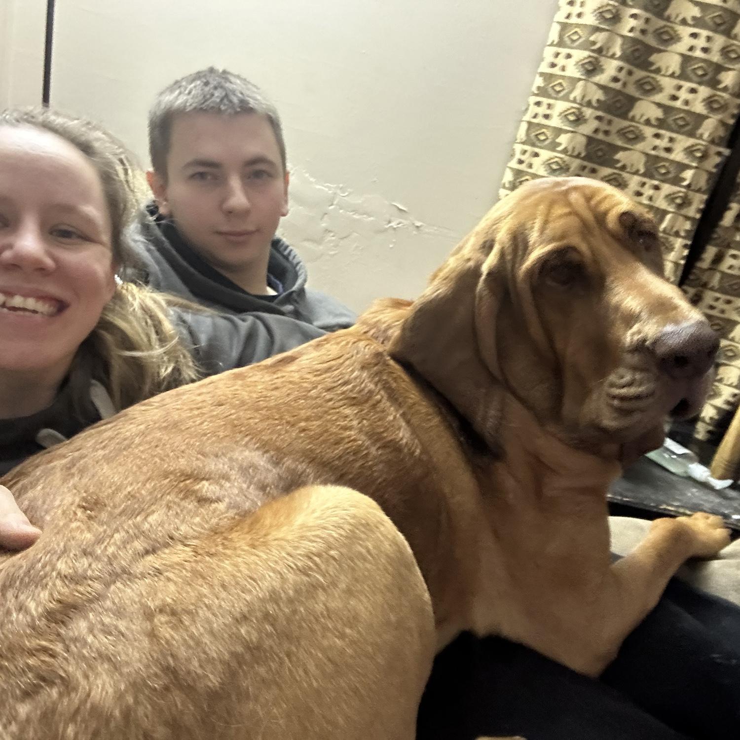 We are all in one chair!