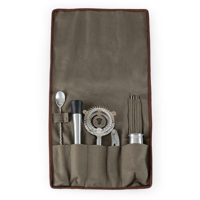 Greenpoint Waxed Canvas 10-Piece Bar Tool Kit