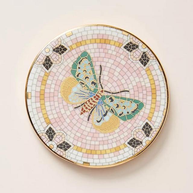 The Bistro Tile Stoneware Coaster: Garden Edition, Butterfly