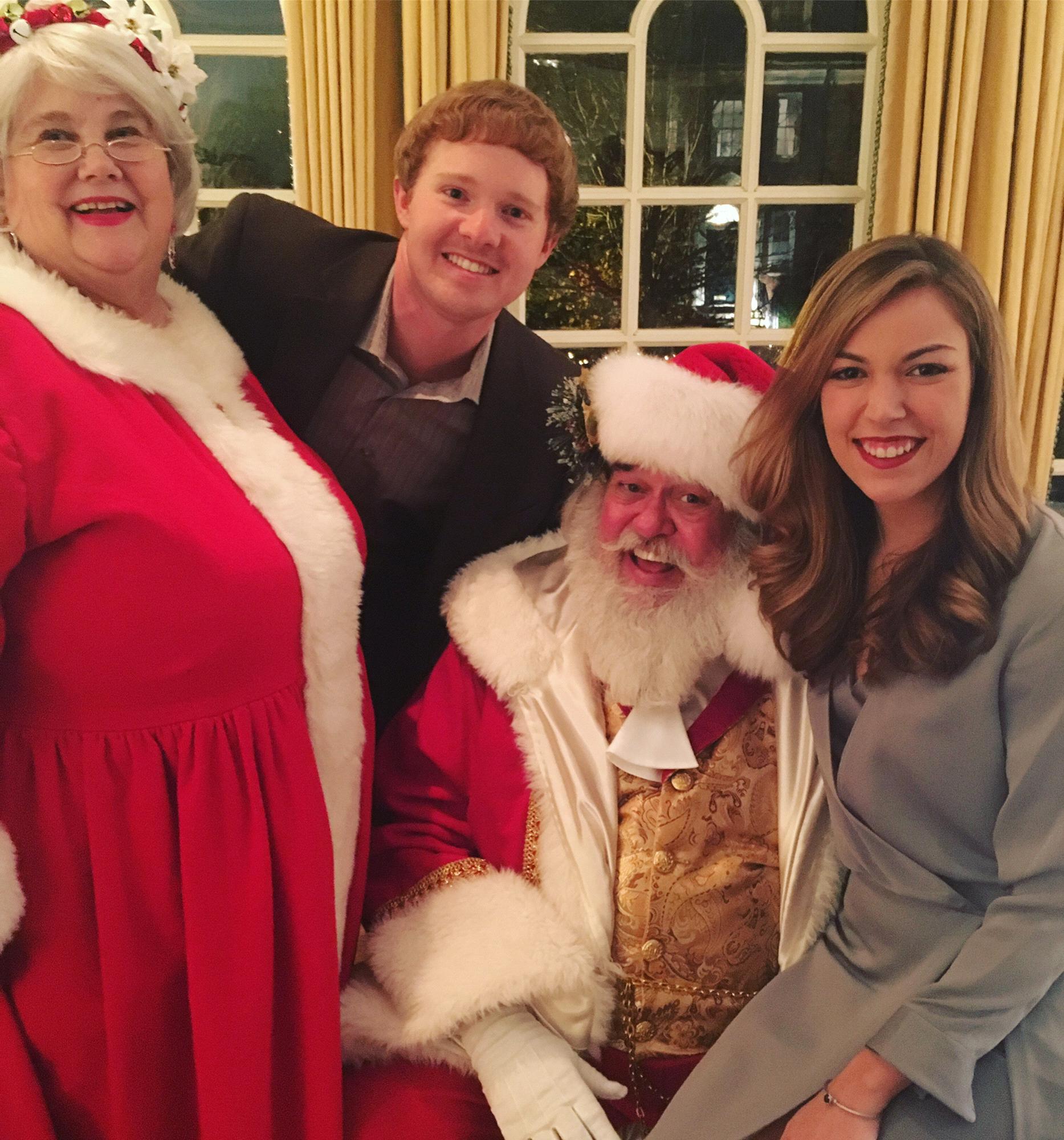 Visiting Santa, friends and family in Maryland for Christmas, 2016!