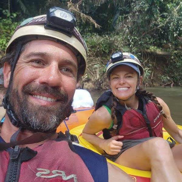 Floating the river in the Belize jungle
