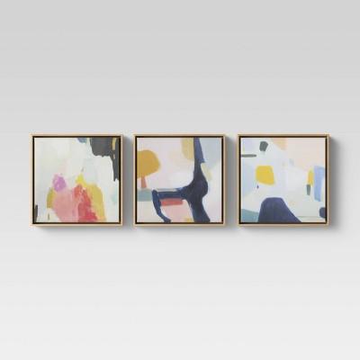 Set of 3 12"x12" Framed Canvas- Project 62™ - Project 62™