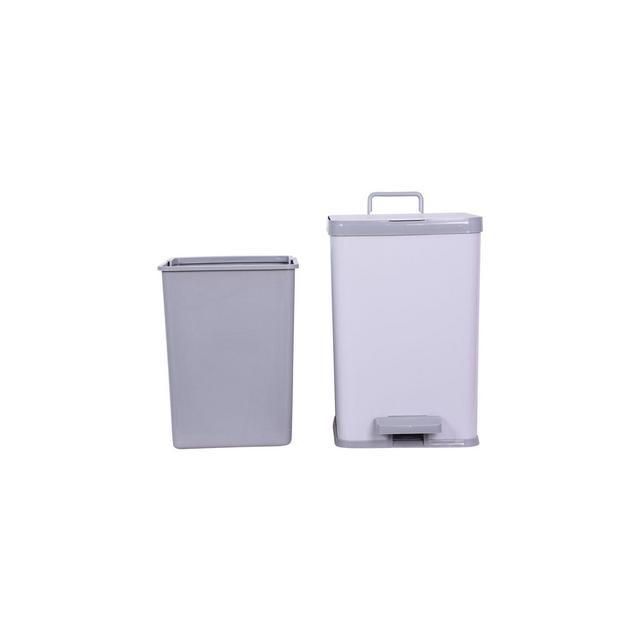 Simply Essential™ 2.25-Gallon Rectangle Step Trash Can in Grey