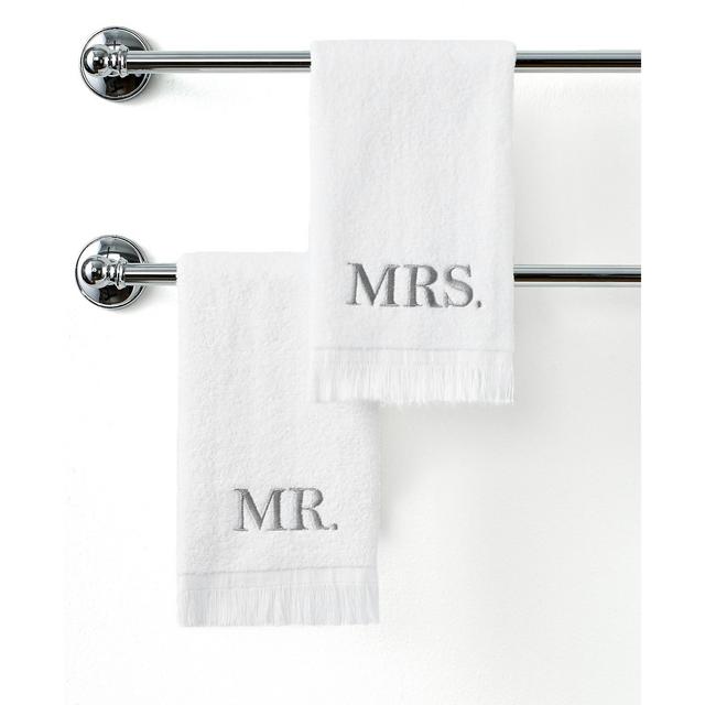 Avanti Bath Towels, Mr. & Mrs. 11" x 18" Fingertip Towel