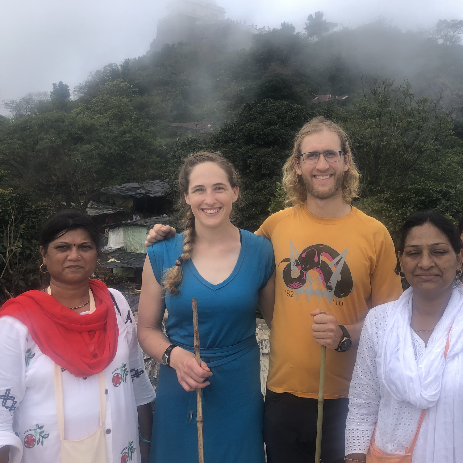 In 2019, we went to India and ended up at a Jainist festival, getting adopted into an enthusiastic and very welcoming group of pilgrims.
