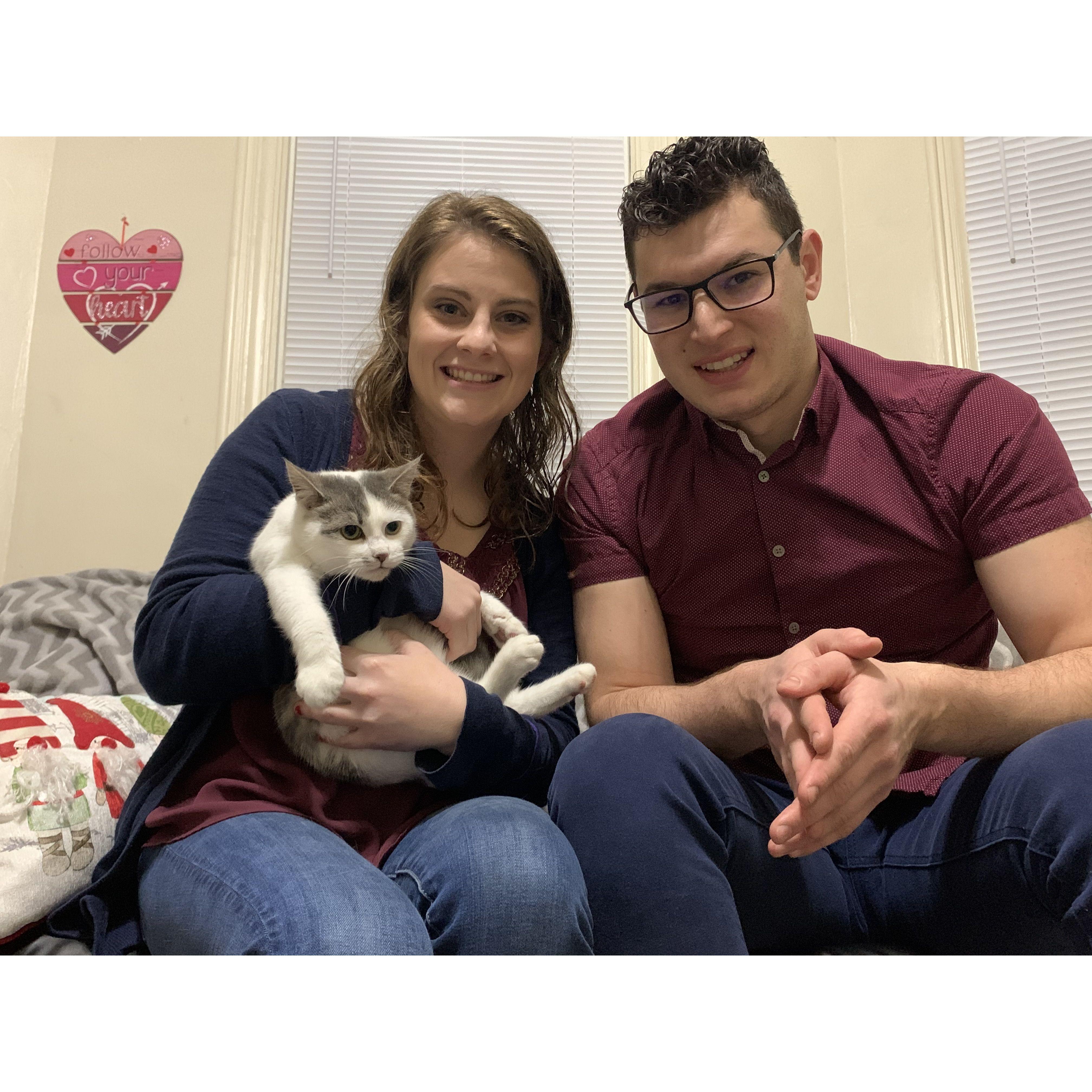 Family photo! Right after we adopted Parker.