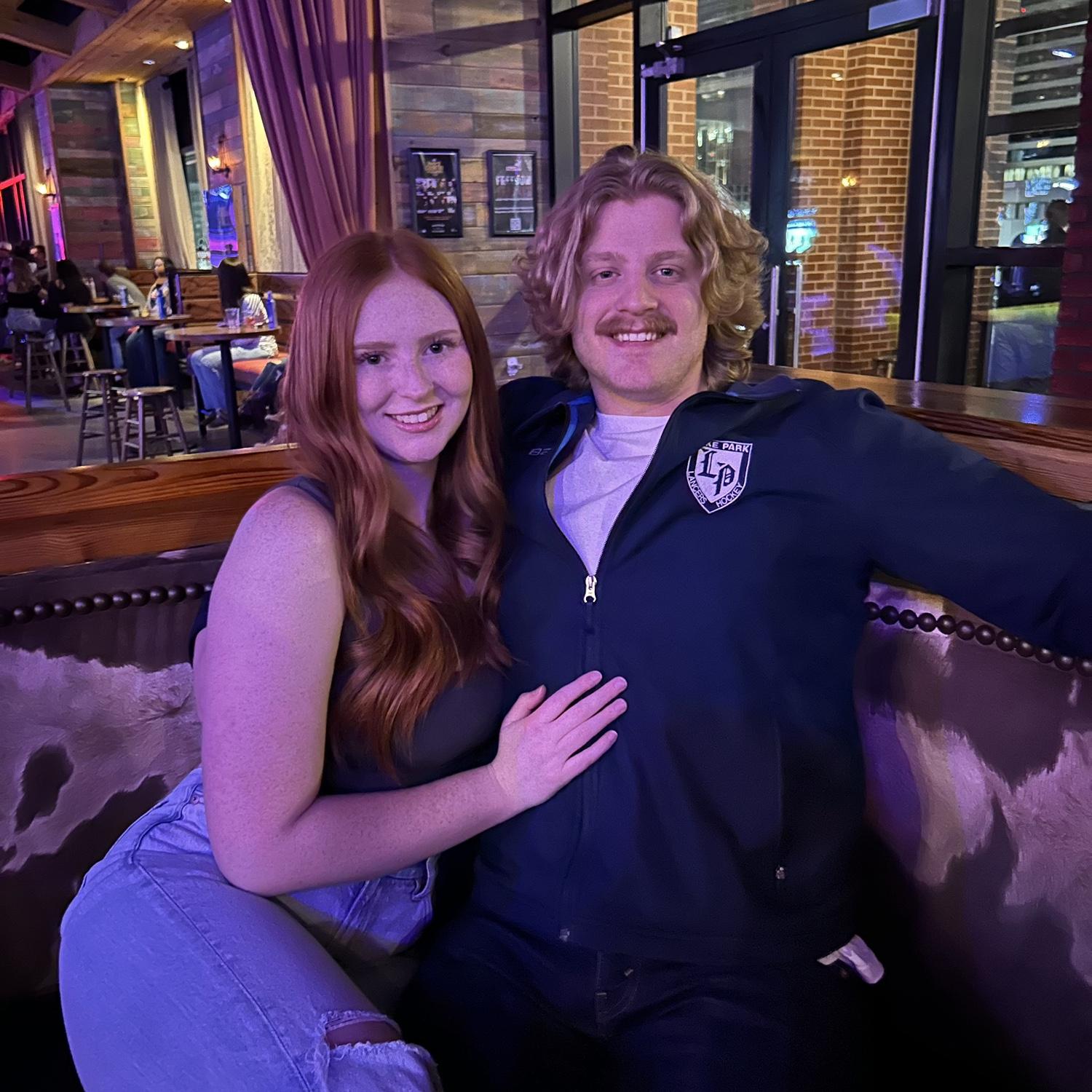 Bar hopping in St. Louis the night Sam met Audrey’s hometown friends for the first time (Mar. 2024)