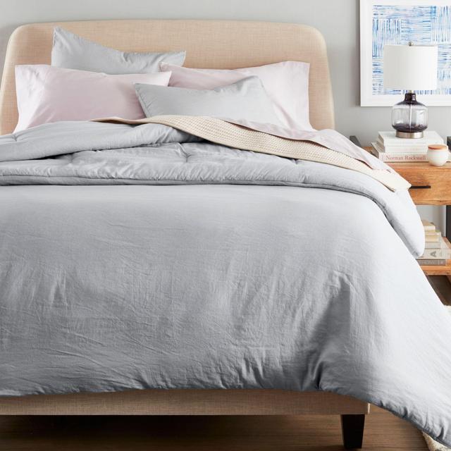 Nestwell™ Washed Linen Cotton 3-Piece Full/Queen Comforter Set in Grey