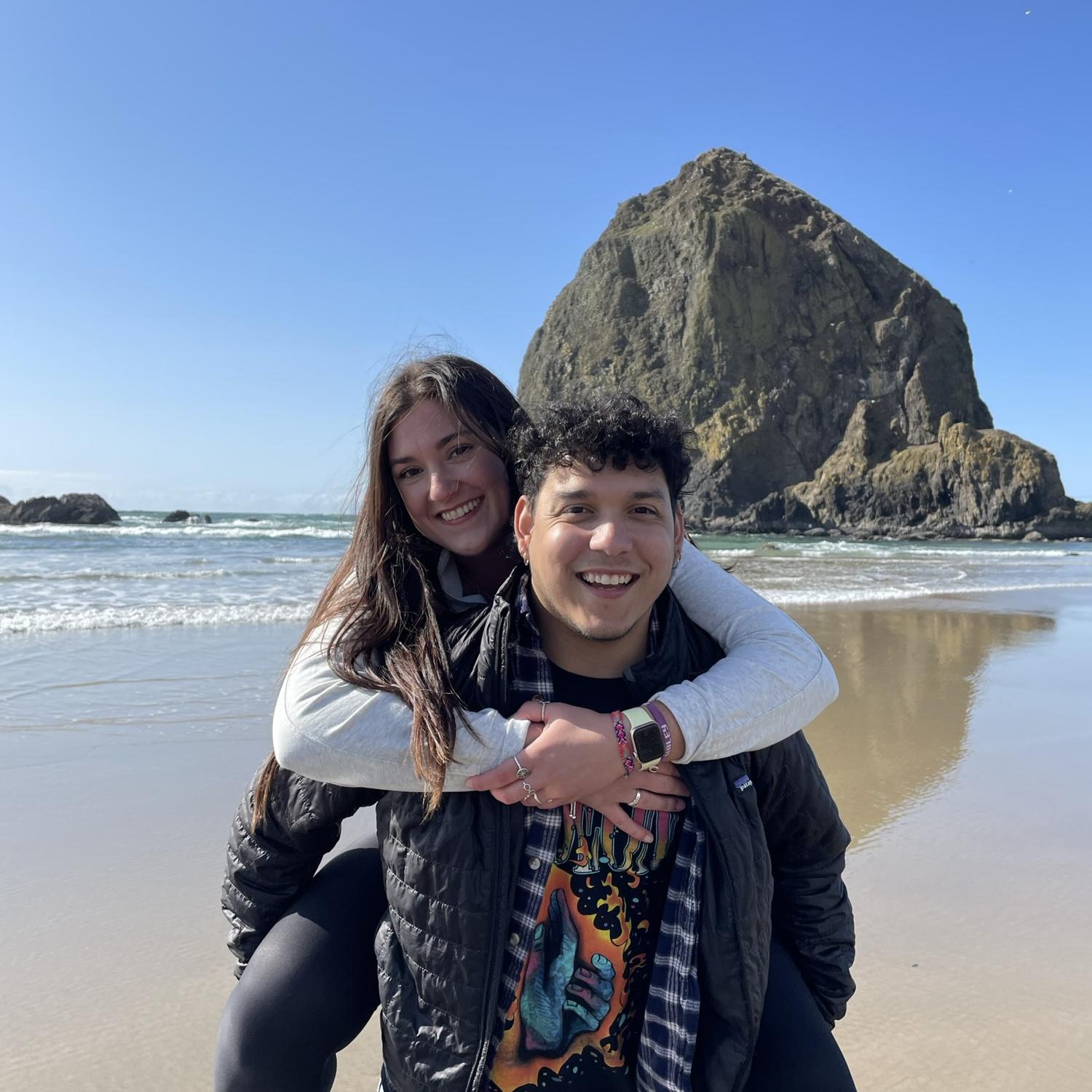 One of our favorite pictures from a trip to Cannon Beach Oregon