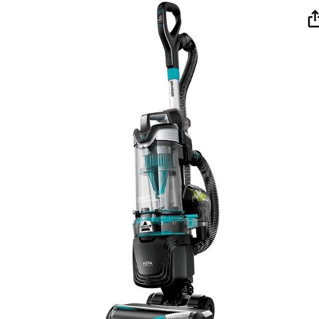 BISSELL MultiClean Allergen Rewind Pet Vacuum with HEPA Filter Sealed System, Automatic Cord Rewind, Tangle-free Brush Roll, & LED Headlights, 3402
