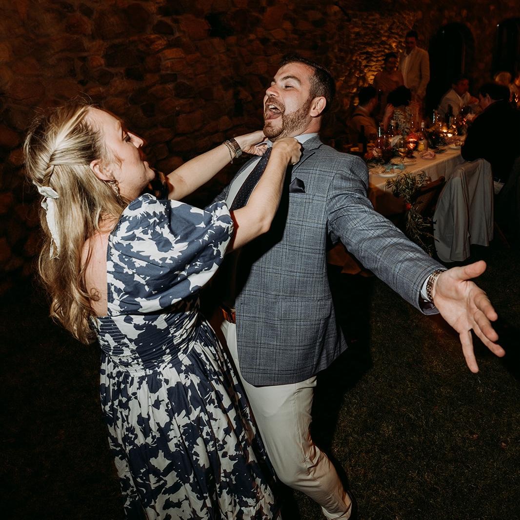 grooving at Taylor and Katie's wedding
